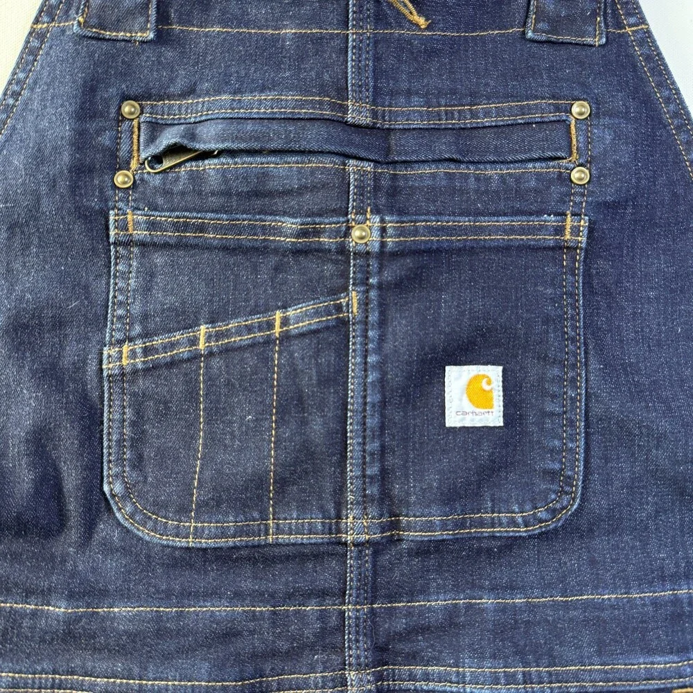 Carhartt Rugged Flex Double Knee Bib Overalls Womens Large 14/16 Reg 104044 464 - Picture 9 of 16